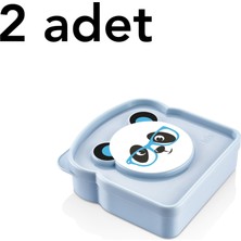 Mons Panda Beslenme Kutusu 2 Adet Sandviç Tost Kabı Okul Ofis Piknik Kamp L-00406 Bpa Içermez