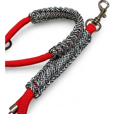 Feyza Design El Yapımı Kırmızı Ipli Gezdirme Kayışı, Şık ve Dayanıklı Tasarım