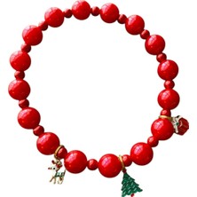 Feyza Design Sevimli Yılbaşı Temalı Kedi ve Köpek Kolyesi, Şık ve Eğlenceli Tasarım