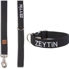 Feyza Design Kişiye Özel Köpek Boyun Tasması ve Gezdirme Kayışı Seti