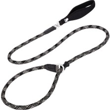 Feyza Design Reflektörlü Siyah Boğma Tasma Halatı, Güçlü ve Dayanıklı Tasarım