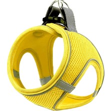 Feyza Design Nefes Alan Air Mesh Kedi Köpek Göğüs Tasıması, Çift Reflektörlü, Rahat Kullanım