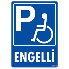 Pazarcan Engelli Uyarı Levhası 25X35 KOD:1590