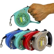 Feyza Design 5m Otomatik Köpek Gezdirme Tasma, 18KG Yeşil, Rahat ve Güvenli Kullanım