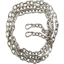 Feyza Design Dayanıklı Köpek Bağlama Zinciri 6m + 2 Vidalı Karabina Seti