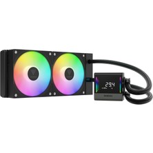 Pazarcan Gamdias Chione E4-240, 240MM, Argb, 2 Fanlı, Dijital Ekran, Cpu Sıvı Soğutma
