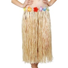 Skygo Hawaii Tarzı Hula Eteği – 60 cm Hasır Naturel Etek