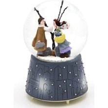 PremiumPort Orta Boy Kiş Masalı Temalı Pilli Kar Küresi, Şık Dekorasyon Ürünü