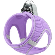 Feyza Design Nefes Alabilir Air Mesh Kedi Köpek Göğüs Tasması, Çift Reflektörlü