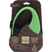 Feyza Design Yumuşak Otomatik Köpek Uzatma Tasması, Yeşil, Tr-Xsmall, 12 Kg, 3 mt
