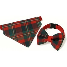 Feyza Design Renkli Ayarlanabilir Kedi Köpek Bandana Papyon Seti, Şık ve Eğlenceli Tasarım