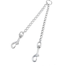 Feyza Design Çift Köpek Gezdirme Zinciri Seti, Dayanıklı ve Güvenli Tasarım