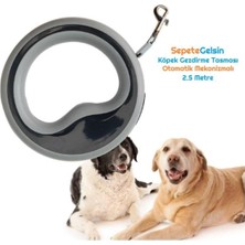 Feyza Design Pratik Otomatik Mekanizmalı Köpek Gezdirme Tasma 2.5 Metre
