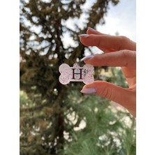 Feyza Design Kemik Şeklinde Kedi Köpek Isimliği ve Künyesi, Şık ve Dayanıklı Tasarım