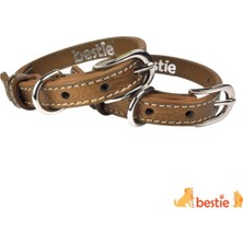 Feyza Design Küçük Boy Deri Köpek Tasması 35CM, Şık ve Dayanıklı Tasarım