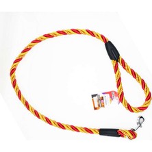 Feyza Design Köpek Uzatma 18MM x 120CM, Sarı ve Kırmızı, Dayanıklı ve Şık Tasarım