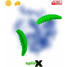 Spiinx Spıınx Larva Silikon Yem 35MM 14LÜ Peynir Aromalı Renk: Uv Hot Green 36