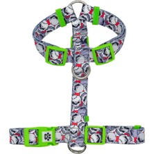 Feyza Design Çocuklar Için Renkli Desenli H Tipi Göğüs Tasması