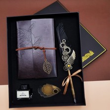 Skygo Tüylü Divit Hokka Kalem Seti Siyah