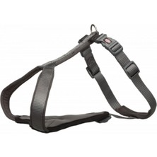 Feyza Design Yumuşak ve Hafif Köpek Göğüs Tasması, 42-50CM, 15MM, Gri