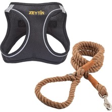 Feyza Design Kişiye Özel Airmesh Köpek Tasma Seti ve Gezdirme Halatı