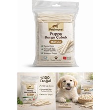 Feyza Design Yavru Köpekler Için Doğal Sığır Derisi Çiğneme Çubuğu 160 Adet