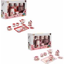 VeraGlobe Buğz 4939 Sun-Yfn-Lch-Metal Çay Seti Çiçek Dsn 2A 12PRÇ