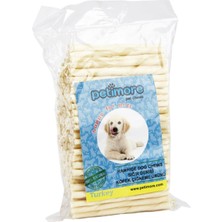 Feyza Design 100'LÜ Beyaz Çubuk Köpek Ödülü, Çiğneme ve Eğlence Için