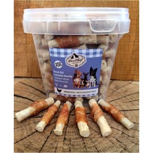 Feyza Design 100 Adet Lüks Tavuklu Çubuk Köpek Ödülü ve Maması