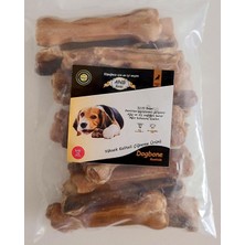 Feyza Design 12 cm Doğal Pres Kemik Çiğneme Kemiği 15'li Paket