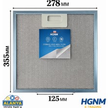Hgnm E-Trading White Daisy Gusto 278X355 mm Davlumbaz Yağ Filtresi – Fagor HT-AF0104-63 Uyumlu Alüminyum Aspiratör Filtresi