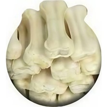 Feyza Design Sütlü Deri Kemik 8 Cm, 5'li Paket, 20-25 G, Sağlıklı ve Dayanıklı