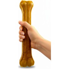 Feyza Design 30 cm Doğal Pres Sığır Derisi Köpek Çiğneme Kemiği 330 gr