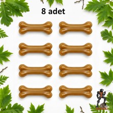 Feyza Design 8 Adet Köpek Kemiği, Doğal Sığır Derisi, Çiğneme ve Ödül Kemiği