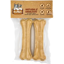 Feyza Design 12CM Doğal Sığır Derisi Köpek Kemiği Çifti, Sağlıklı Çiğneme Keyfi