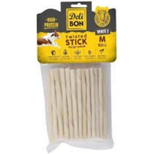 Feyza Design Beyaz Deri Burgu Çubuk Orta Boy 50'li Paket, KALINX50AD