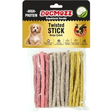 Feyza Design Ince Deri Burgu Köpek Kemiği 50 Adet, Sağlıklı ve Lezzetli Atıştırmalık