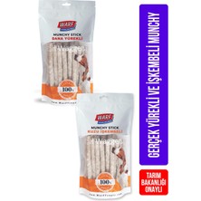 Feyza Design Doğal Kuzu Işkembeli ve Yürekli Çubuklar, 40'lı, 400 Gr, Sağlıklı Köpek Ödülleri