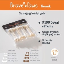 Feyza Design Beyaz Köpek Kemiği 7cm 25GR 4'lü Paket, Dana Köpek Ödülü