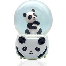 PremiumPort Renkli Işıklı Müzikli Panda Kar Küresi, Keyifli Anlar Için Muhteşem Hediye