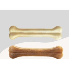 Feyza Design Doğal Beyaz Press Çiğneme Kemiği 12CM 2'li Set