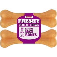 Feyza Design Doğal Maxi Köpek Çiğneme Kemiği 15,25 cm 2'li Paket, Diş Sağlığı Destek