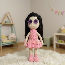 Ellayda Çocuklar Için El Yapımı Kız Bebek Amigurumi Oyuncak