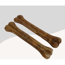 Feyza Design 27CM Naturel Press Kemirme Kemiği 2'li Paket, Sağlıklı Köpek Oyunu