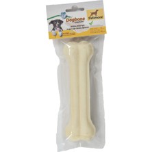 Feyza Design Doğal Pres Kemik 15 Cm, Köpek Çiğneme Ödülü, Sığır Derisi, Diş Temizleyici