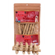 Feyza Design Sağlıklı ve Lezzetli 250G Dana Derisi Çiğneme Kemikleri Köpekler Için