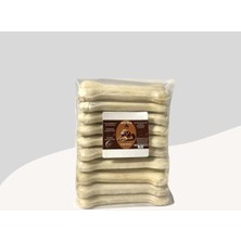 Feyza Design 12 cm Beyaz Press Çiğneme Kemiği 10 Adet Köpekler Için Sağlıklı ve Eğlenceli