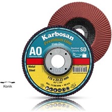 Karbosan Flap Disk Zımpara 115 mm  100 Kum 1 Adet Gönderilir