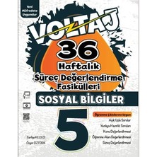Berkay Yayınları - Voltaj 5. Sınıf Sosyal Bilgiler 36 Haftalık Süreç Değerlendirme Fasikülleri
