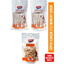 Feyza Design Lezzetli Etli ve Tavuklu Munchy Çubuklar, Yüksek Kalite Atıştırmalık
